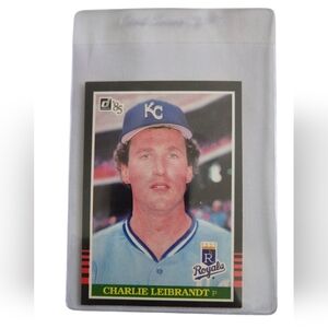 1985 Donruss Charlie Leibrandt (#399) (Population of 1) BGS9.5BGS